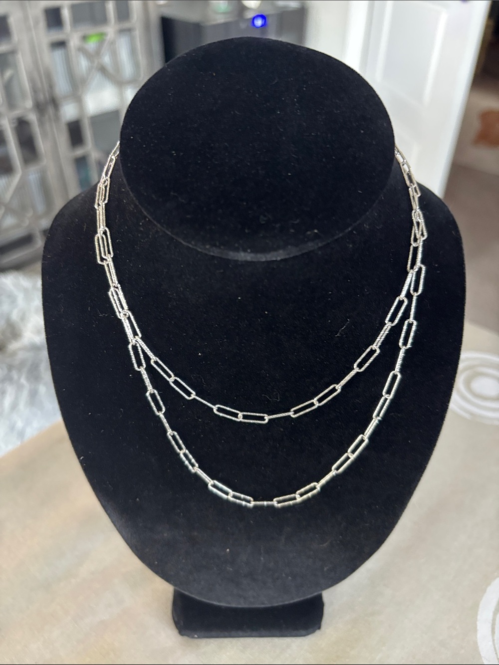 Sterling Silver Paperclip Chain Necklace - Silver